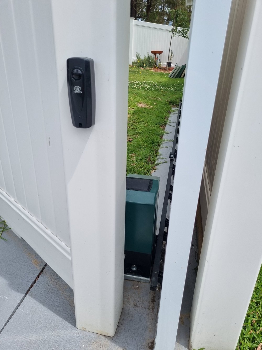 Access control equipment installed beside an entrance